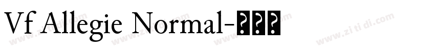Vf Allegie Normal字体转换